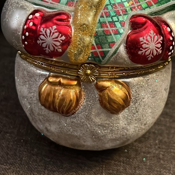 CHRIS RADCO LARGE SNOWMAN TRINKET BOX - Picture 5 of 12
